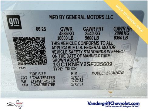 Used 2025 Chevrolet Silverado 2500 LT w/ Convenience Package AWD/4WD image 26