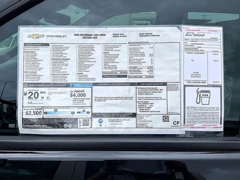 New 2026 Chevrolet Silverado 1500 Custom w/ LPO, Dark Essentials Package image 16