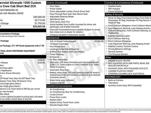 Used 2022 Chevrolet Silverado 1500 Custom Trail Boss AWD/4WD image 6