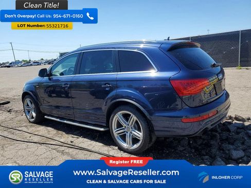 Used 2014 Audi Q7 3.0T S line Prestige w/ S Line Package AWD/4WD image 3