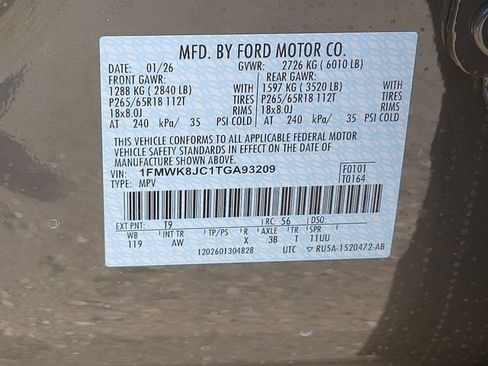 New 2026 Ford Explorer Tremor w/ Tremor Ultimate Package image 13