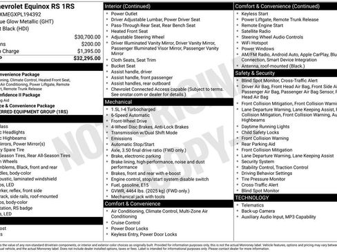 Certified 2023 Chevrolet Equinox RS FWD image 2