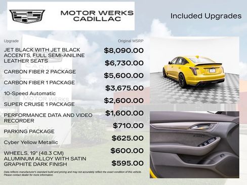 Certified 2025 Cadillac CT5 V Blackwing w/ Carbon Fiber 2 Package RWD image 4