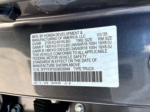 Used 2025 Honda Ridgeline RTL image 36