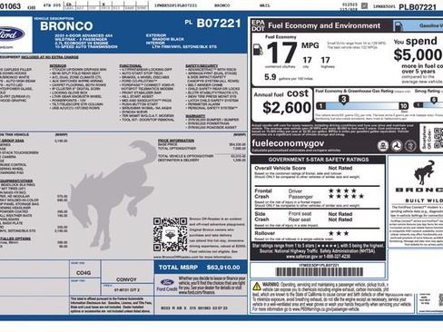 Used 2023 Ford Bronco Wildtrak AWD/4WD image 37