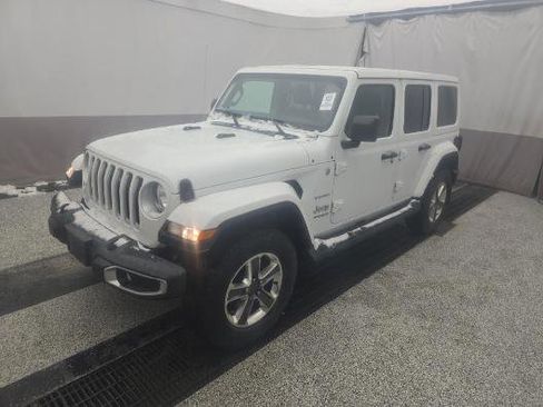 Used 2021 Jeep Wrangler Unlimited Sahara w/ Uconnect 4C Nav & Sound Group image 1
