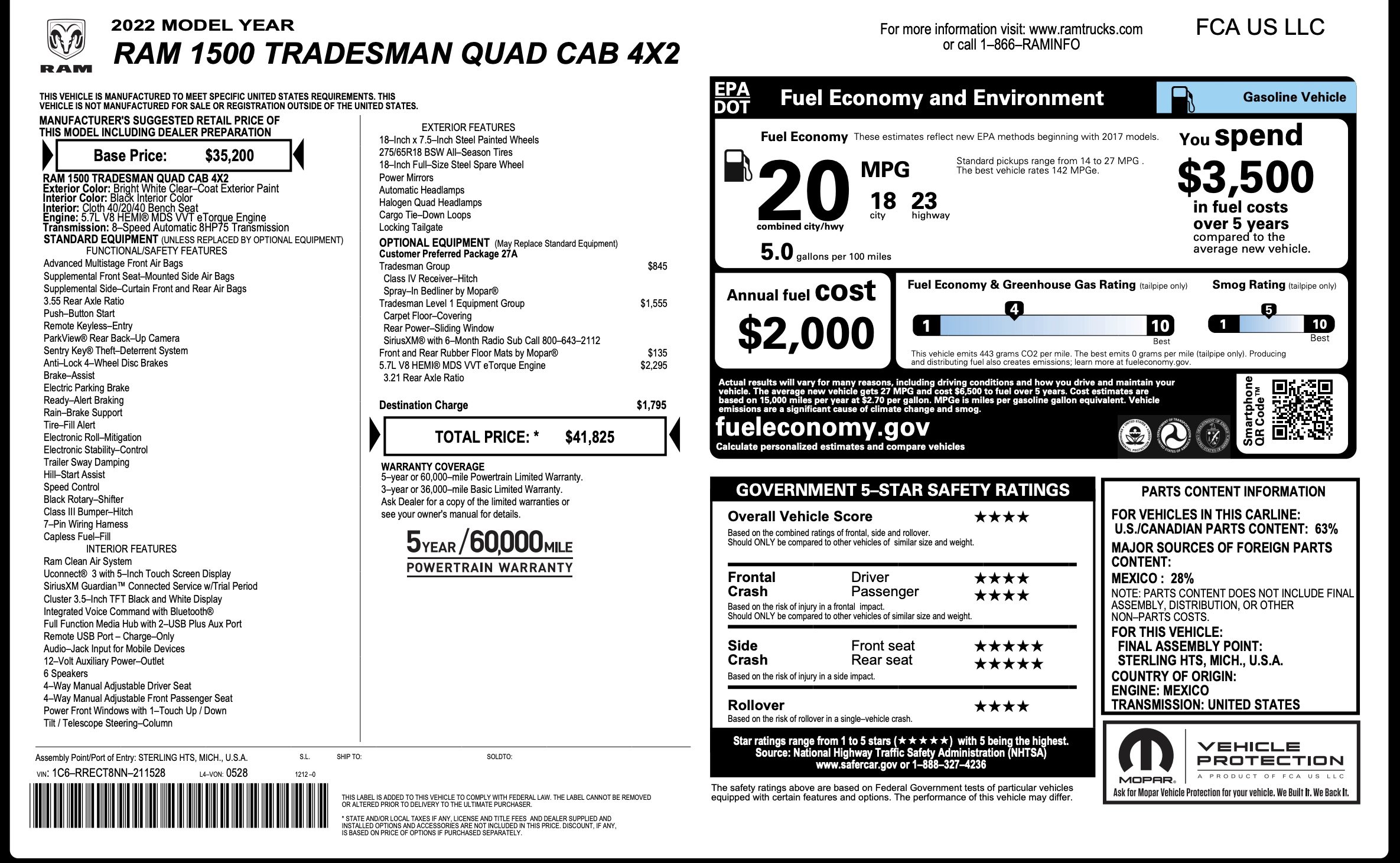 Used 2022 RAM 1500 Tradesman RWD image 4