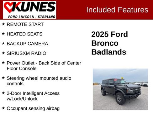 Used 2025 Ford Bronco Badlands AWD/4WD image 2