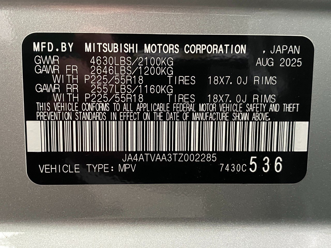 New 2026 Mitsubishi Eclipse Cross LE AWD/4WD image 29