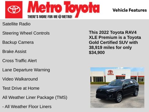 Certified 2022 Toyota RAV4 XLE Premium AWD/4WD image 16