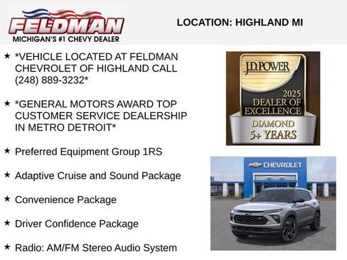 New 2026 Chevrolet TrailBlazer RS w/ Convenience Package AWD/4WD image 3