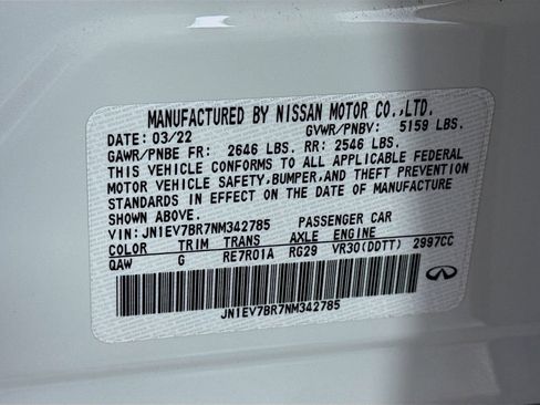 Certified 2022 INFINITI Q50 Luxe w/ Cargo Package image 41