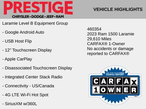 Used 2023 RAM 1500 Laramie AWD/4WD image 6