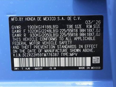 New 2026 Honda HR-V Sport image 24