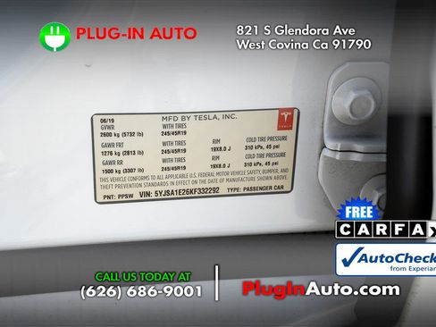 Used 2019 Tesla Model S Standard Range image 9