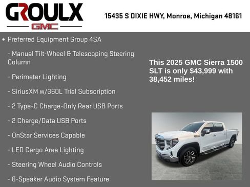 Used 2025 GMC Sierra 1500 SLT w/ SLT Premium Package AWD/4WD image 22