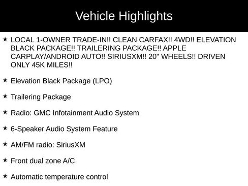 Used 2022 GMC Sierra 1500 Elevation w/ LPO, Elevation Black Package image 35