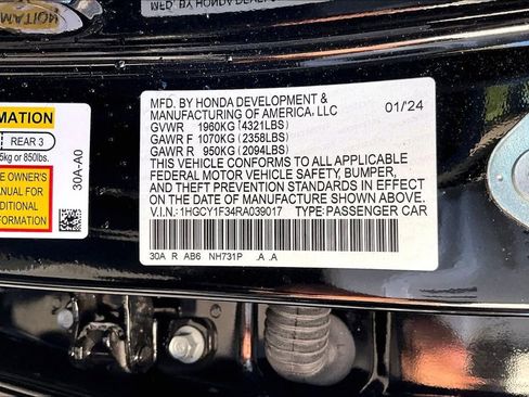 Certified 2024 Honda Accord EX image 16
