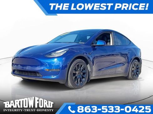 Used 2021 Tesla Model Y Long Range AWD/4WD image 1