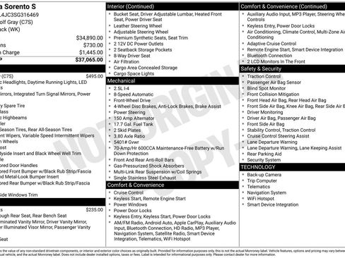 Certified 2025 Kia Sorento S FWD image 26