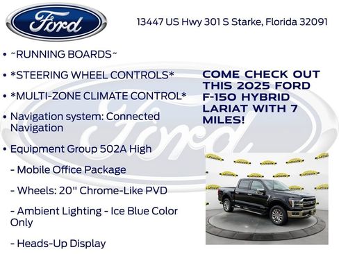 New 2025 Ford F150 Lariat w/ Equipment Group 502A High image 15