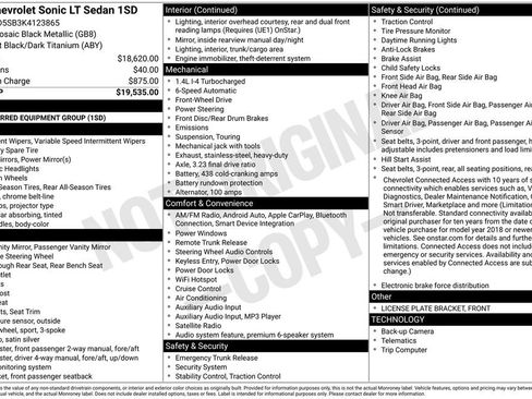 Used 2019 Chevrolet Sonic LT image 17