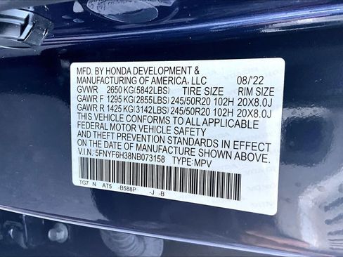 Used 2022 Honda Pilot Sport image 32