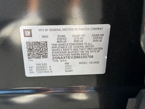Used 2021 Chevrolet Equinox LT AWD/4WD image 36