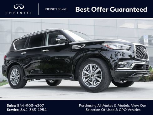 Used 2023 INFINITI QX80 Luxe w/ Cargo Package RWD image 1