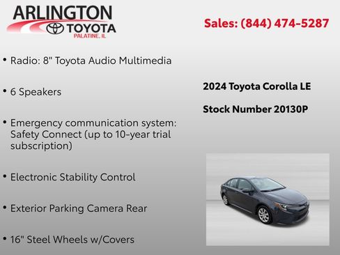 Used 2024 Toyota Corolla LE FWD image 4