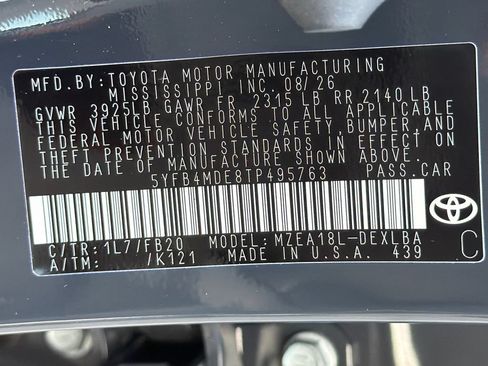 New 2026 Toyota Corolla LE FWD image 36