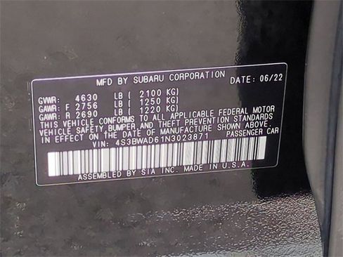 Certified 2022 Subaru Legacy Premium image 29