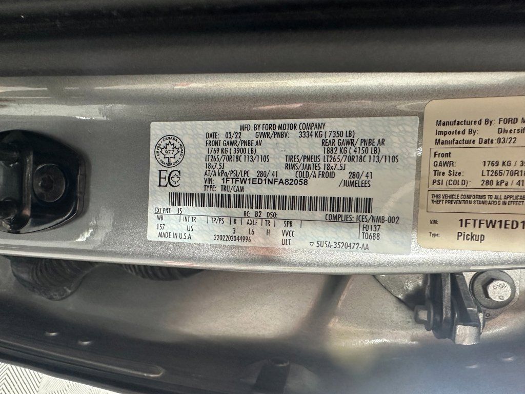 Used 2022 Ford F150 XLT w/ Equipment Group 302A High AWD/4WD image 35