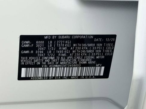 New 2026 Subaru Ascent Touring image 25