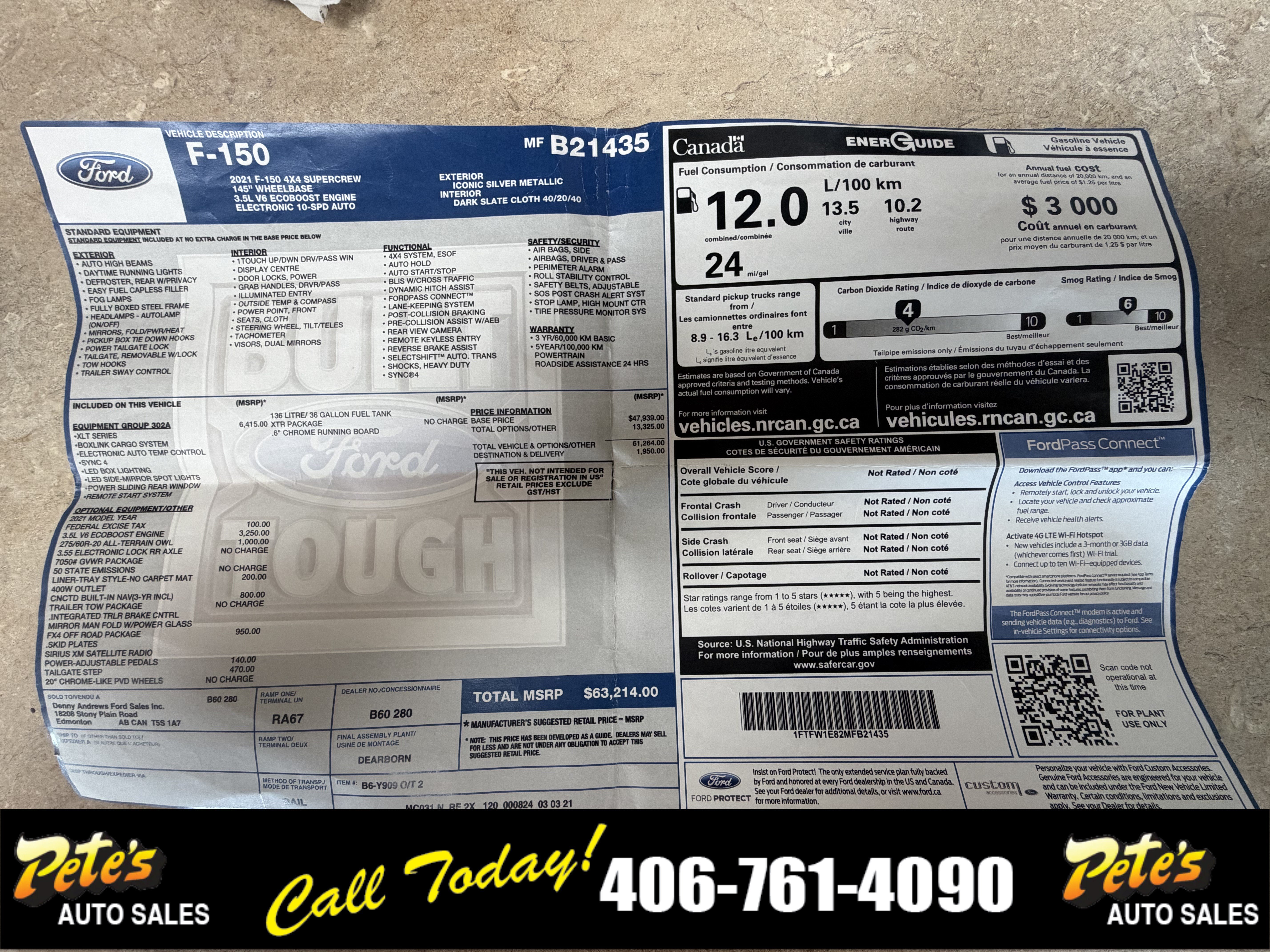 Used 2021 Ford F150 XLT w/ Equipment Group 302A High AWD/4WD image 63