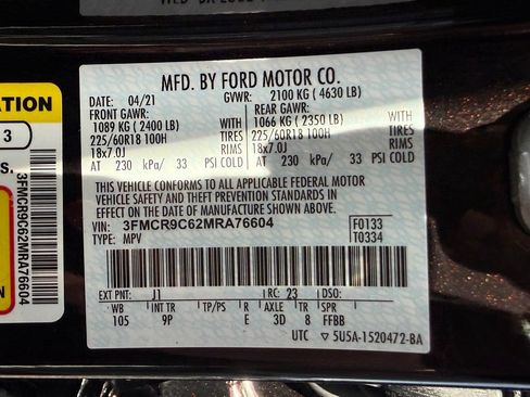 Used 2021 Ford Bronco Sport Outer Banks AWD/4WD image 33