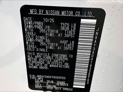 New 2026 Nissan Armada SV image 14