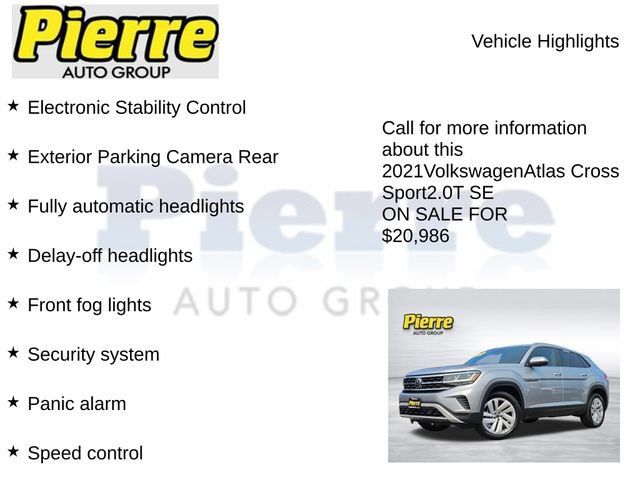 Used 2021 Volkswagen Atlas Cross Sport SE AWD/4WD image 14