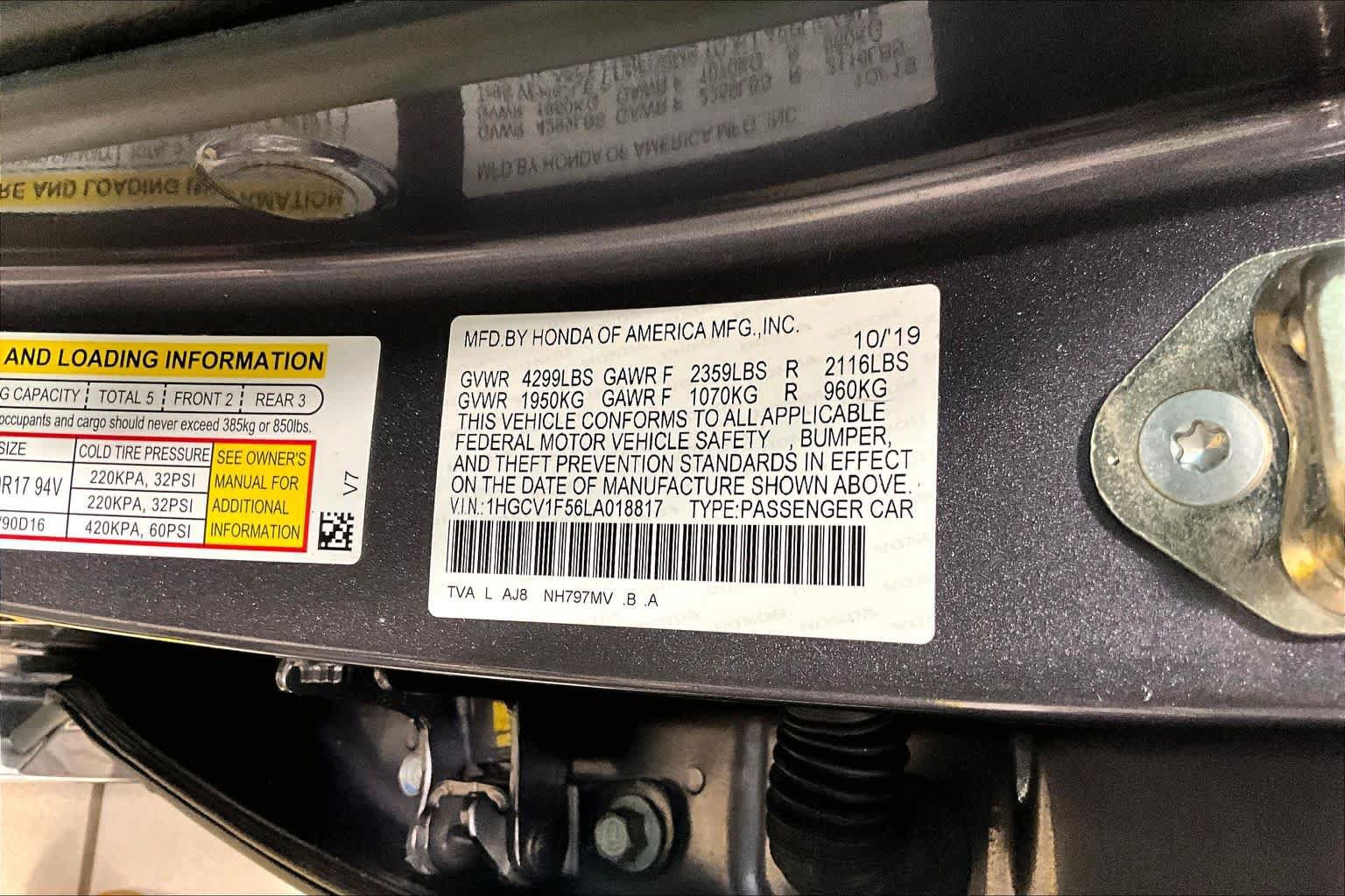 Used 2020 Honda Accord EX-L image 32