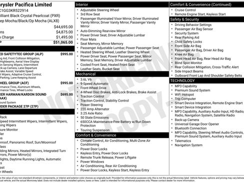 Used 2019 Chrysler Pacifica Limited w/ Tire & Wheel Group FWD image 48