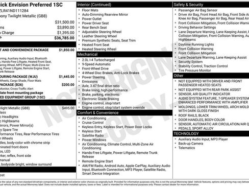 Used 2022 Buick Envision Preferred image 17