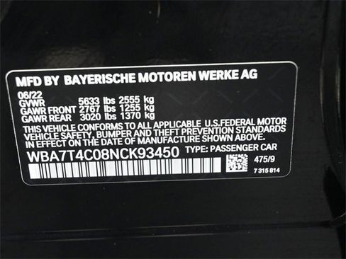 Used 2022 BMW 740i xDrive w/ M Sport Package image 18