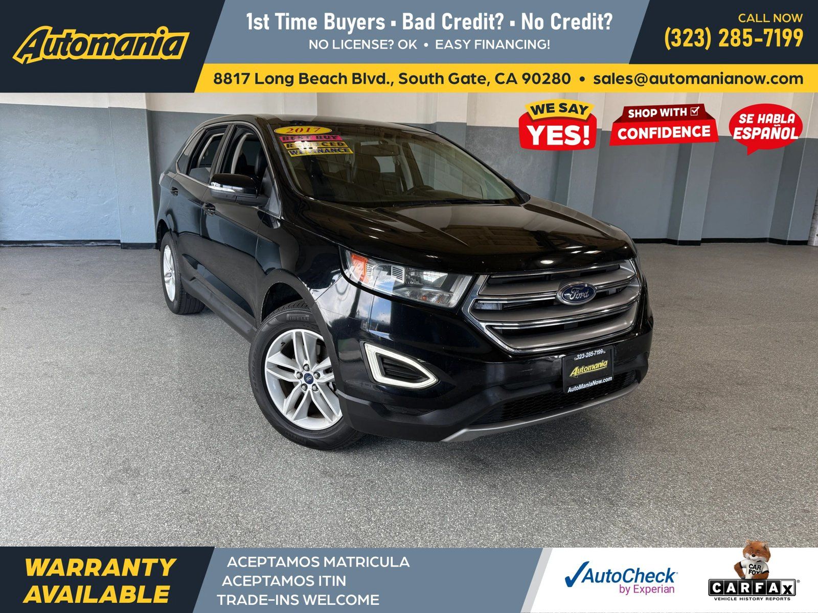 Used 2017 Ford Edge SEL w/ Equipment Group 201A FWD image 1