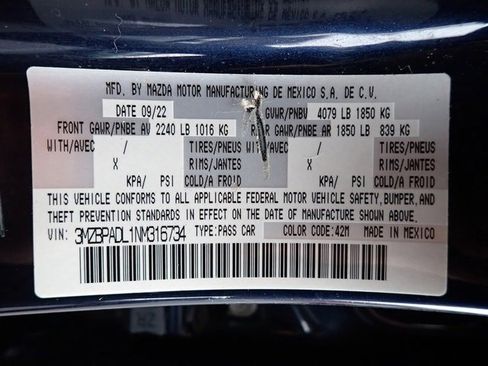 Used 2022 MAZDA MAZDA3 s image 20