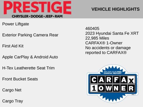 Used 2023 Hyundai Santa Fe XRT w/ Cargo Package AWD/4WD image 4