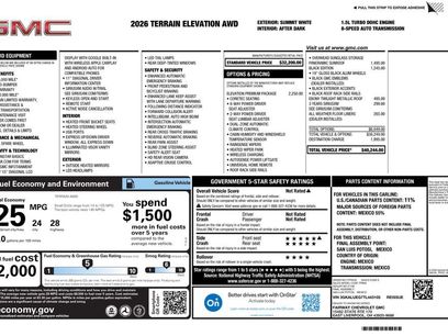 New 2026 GMC Terrain Elevation w/ Elevation Premium Package