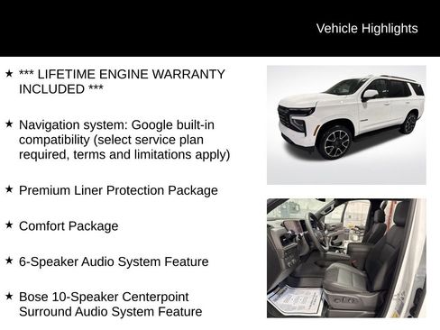 New 2026 Chevrolet Tahoe RST w/ Comfort Package image 2