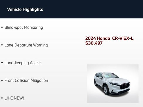 Used 2024 Honda CR-V EX-L image 4