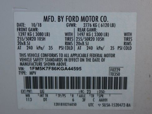 Used 2019 Ford Explorer Limited w/ Limited Luxury Package image 19