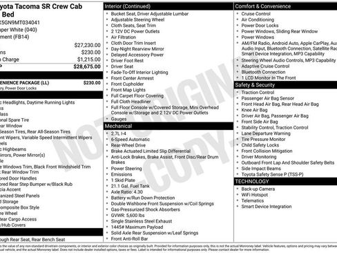 Certified 2021 Toyota Tacoma SR w/ SR Convenience Package RWD image 2